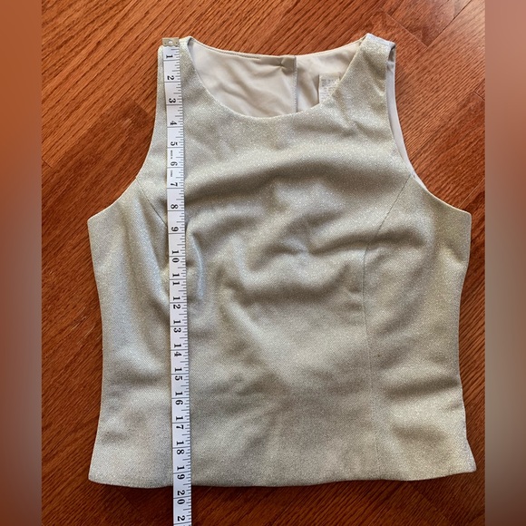 Vintage, formal, silver, floor length dress, size 9/10 - Picture 8 of 14